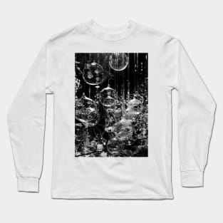 Glass Blower's Stand. Street Market in Montreux, Switzerland Long Sleeve T-Shirt